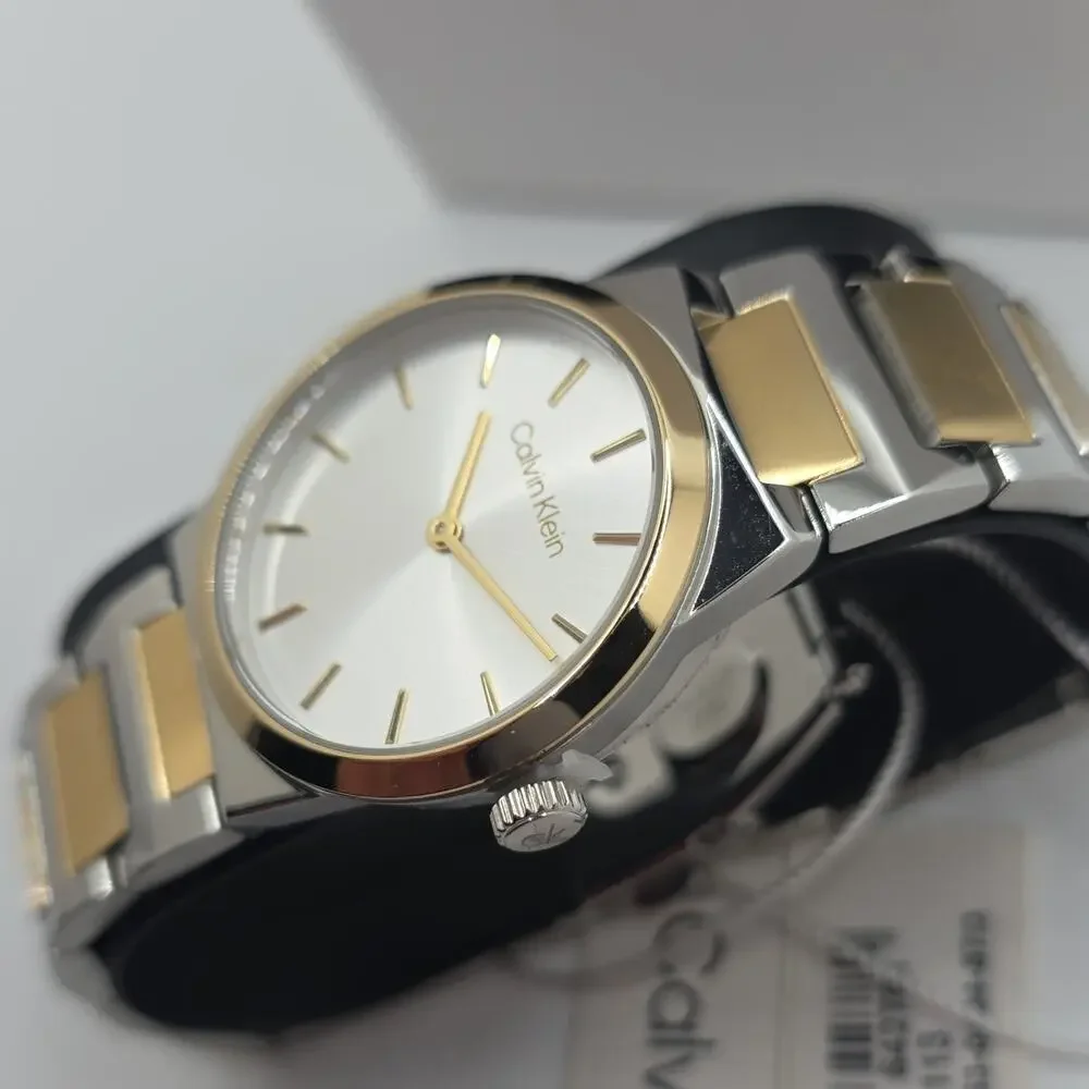 Calvin Klein Womens Watch CK Linear Two Tone 32mm